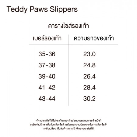 Teddy Paws Slippers 